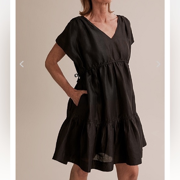 Country Road Ruched Tie Mini Dress - Picture 3 of 7